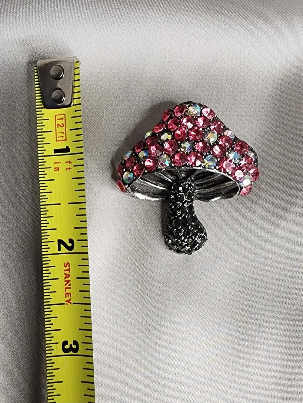 ✨️🍄Magical Mushroom Rhinestone Brooch Pin